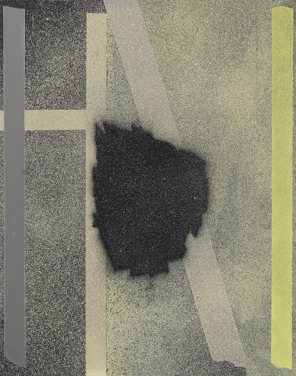 Untitled, acrylic on board, 14" x 11", 36 x 28 cm 