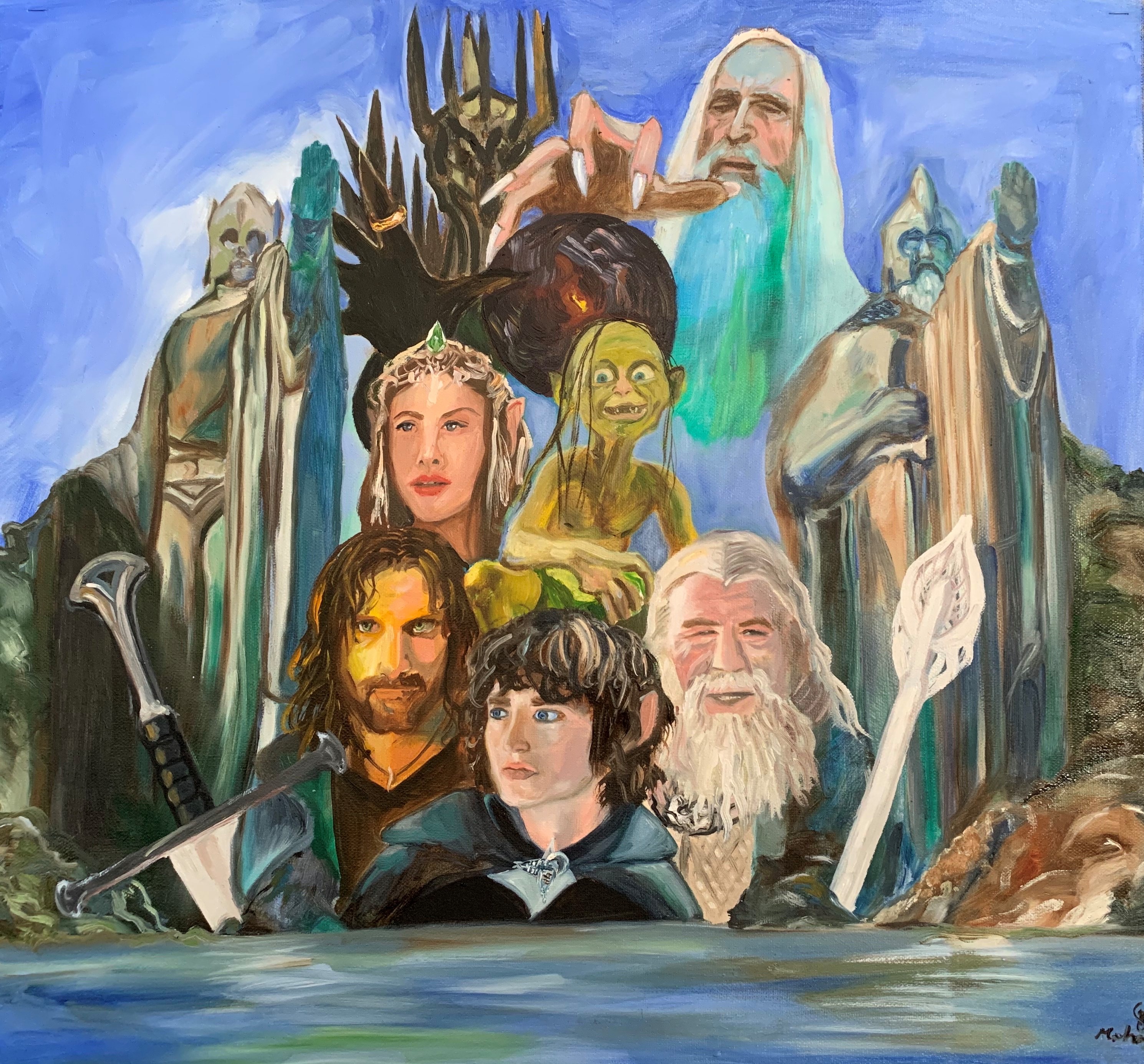 The Lord of The Ring - oil on 24x20" Canvas - 2020