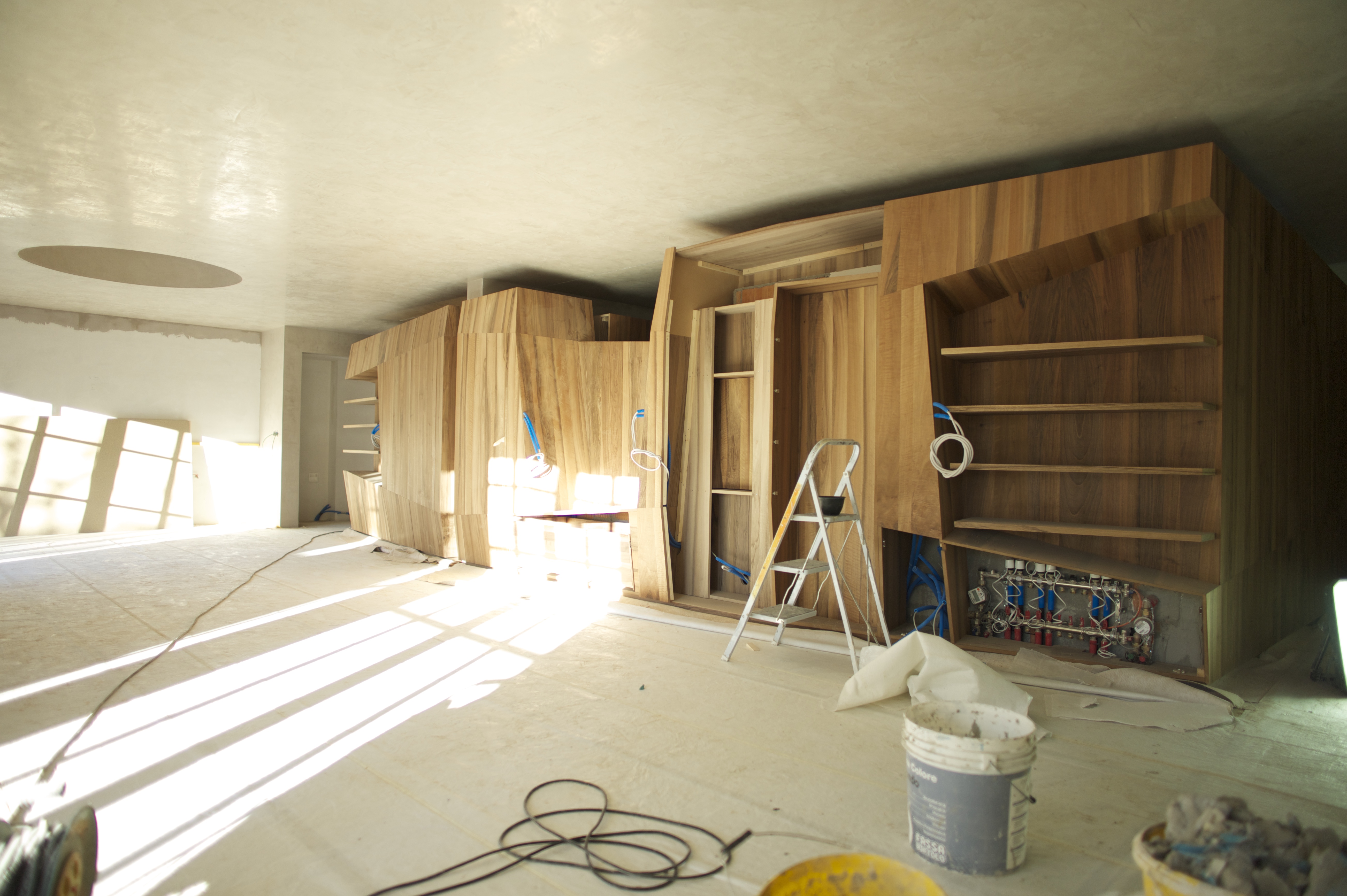 Baustelle Wohnraum/Essen