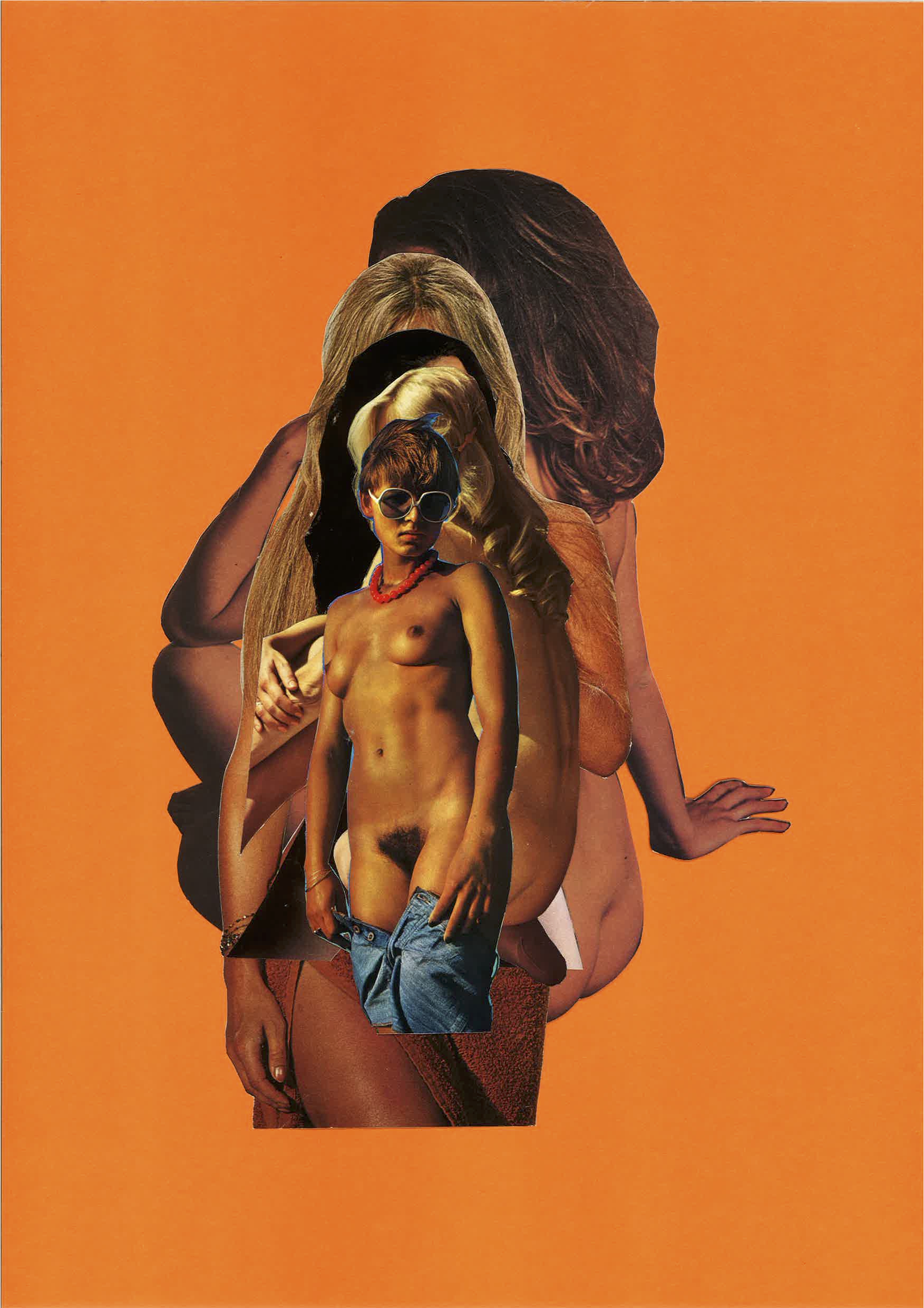 Quintuple (Orange), 2015, photomontage, 29.7 x 42 cm