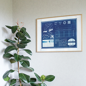 Cyanotype "Aquaplane type sport"