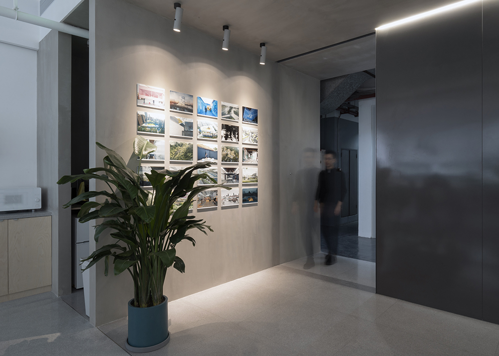 exhibition wall at the entrance