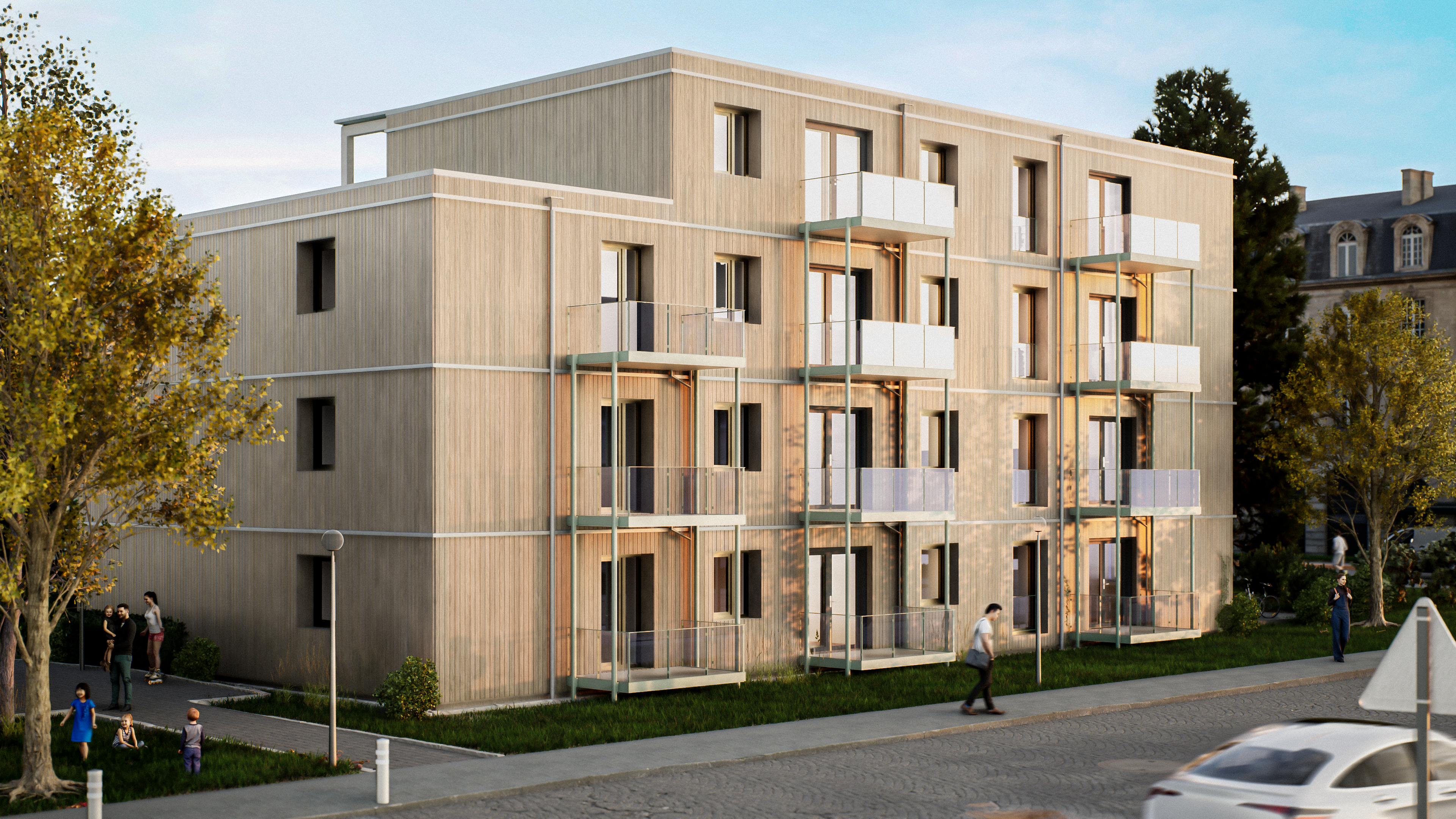 A002. Apartment building