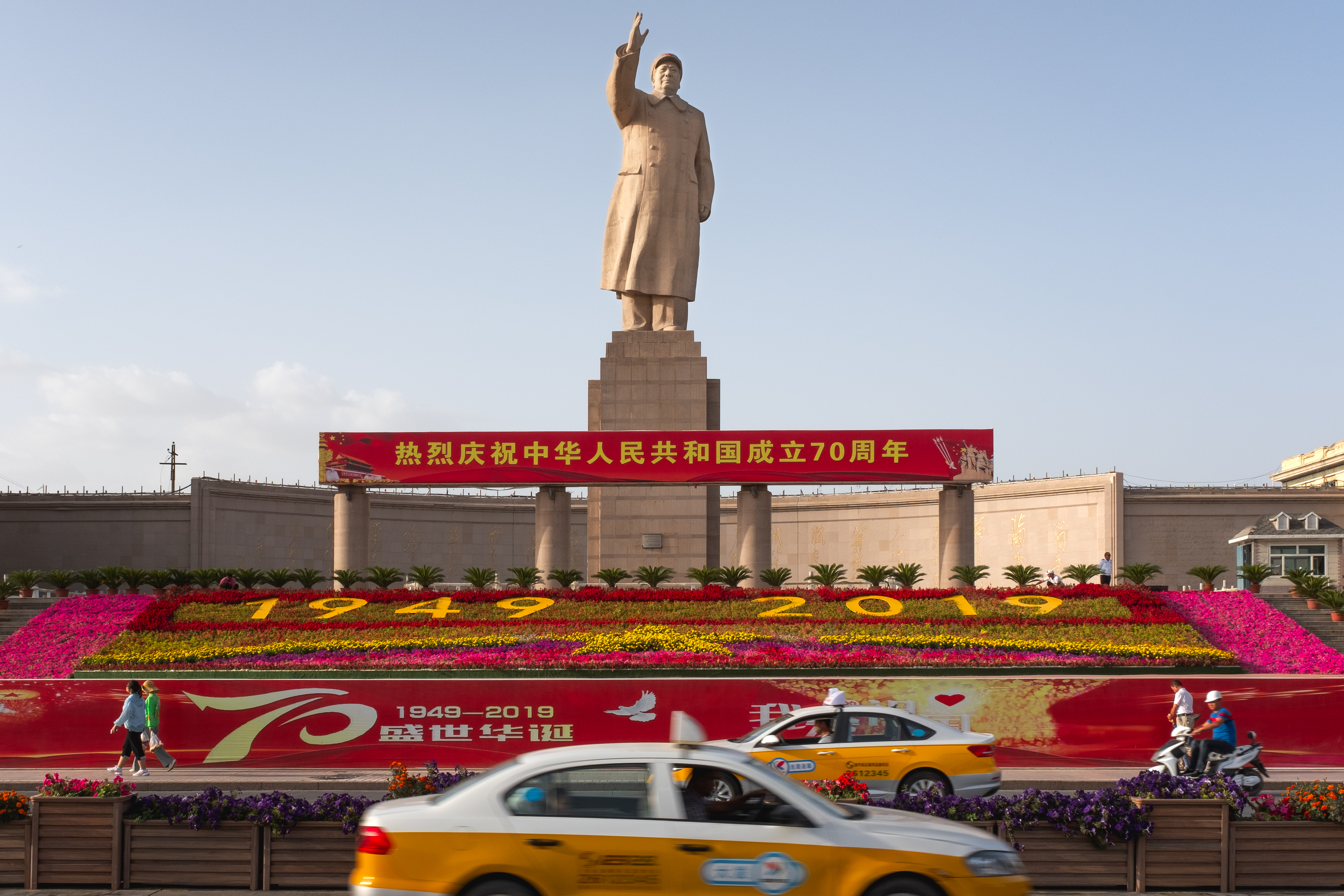 Downtown Kashgar, Xinjiang Autonomous Region, China.