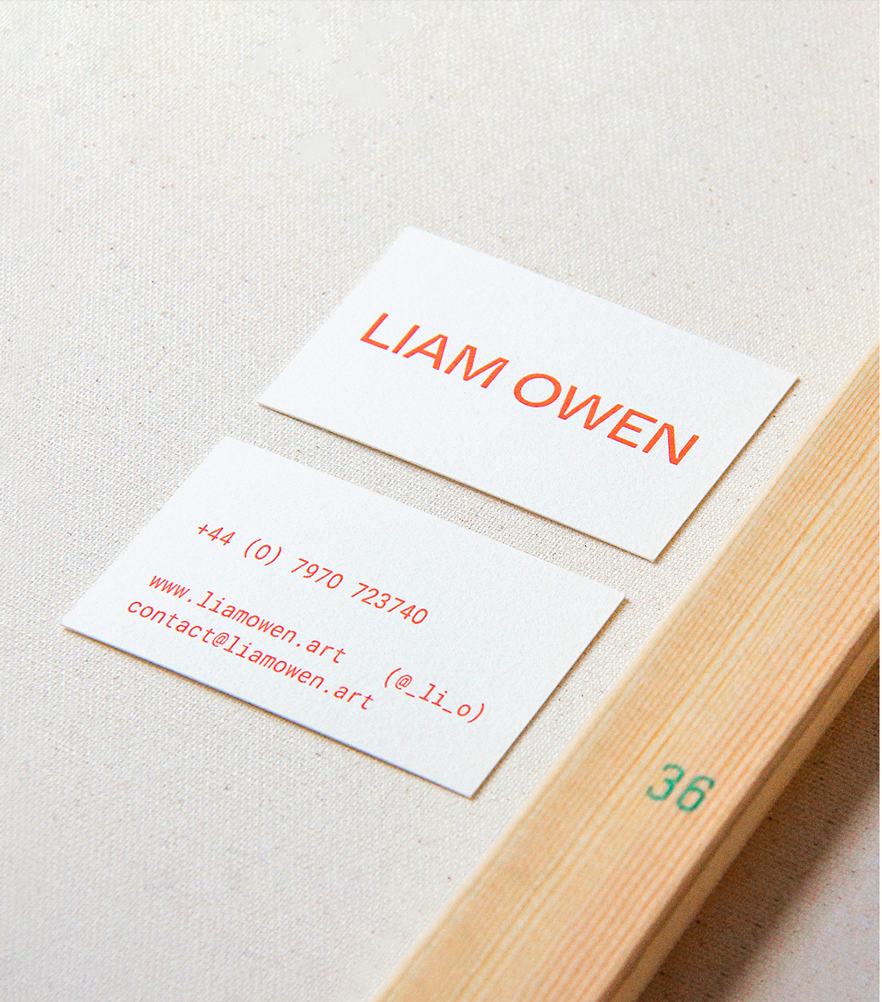 Project: Liam Owen1/3(Artist) Category: Identity, PrintYear: 2020