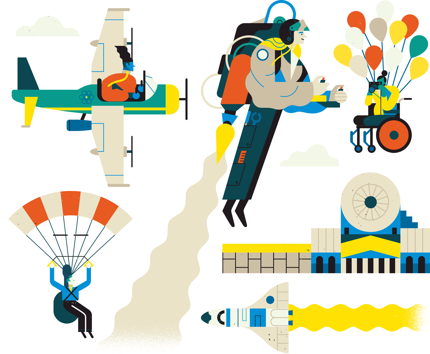 The Guardian University Guide 2018 Owen Davey Illustration The Guardian University Guide 2018 Owen Davey Illustration
