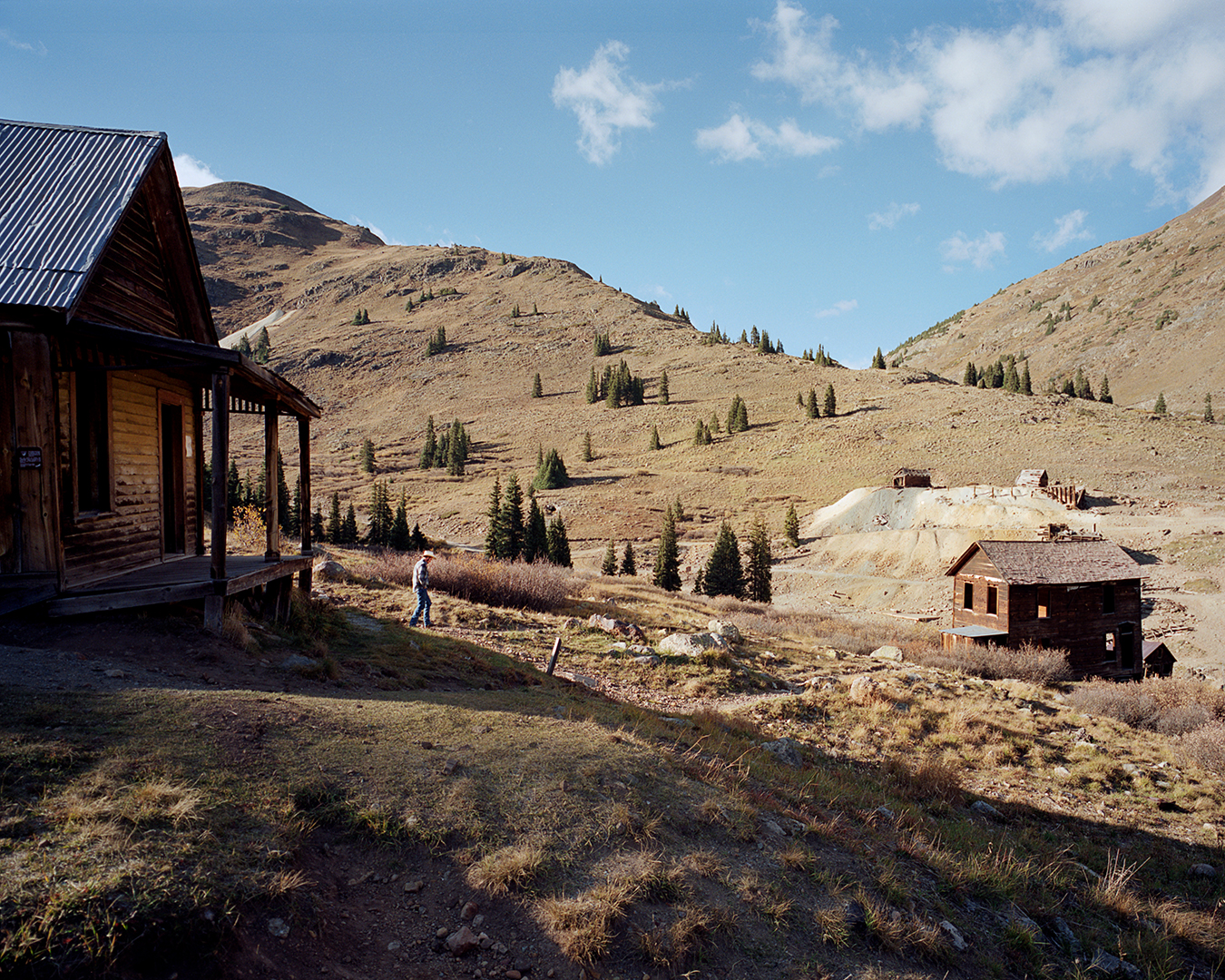 Animas Forks, Colorado, 2012. Animas Forks is a former mining town founded in 1875. It has been slowly abandoned from the first decade of the 20th century. Today is one of the several ghost towns left in the state of Colorado