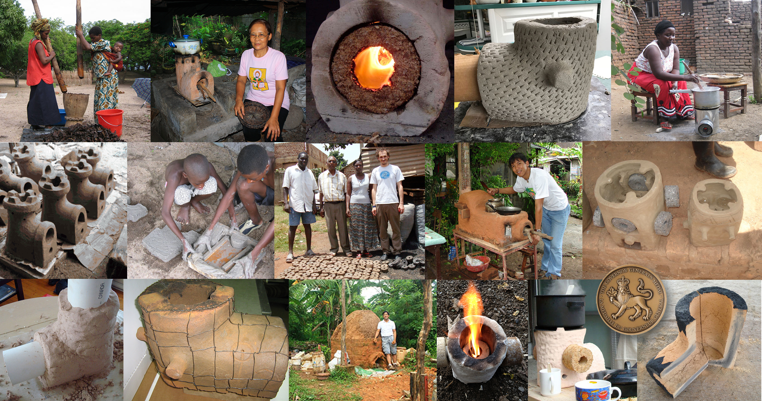 Holey Roket, biomass briquettes & ceramic cooking stoves library, 2004 - ongoing