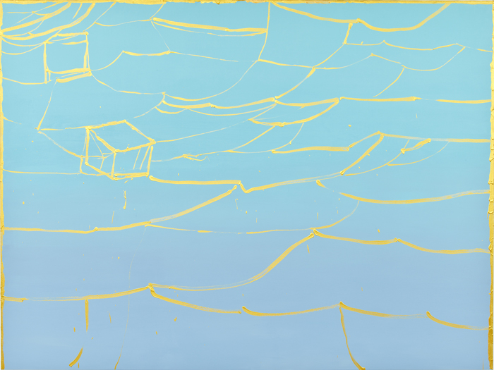 Mystic Gifts From Our Lady of the Net, 2018, acrylic on canvas, 72x96 in