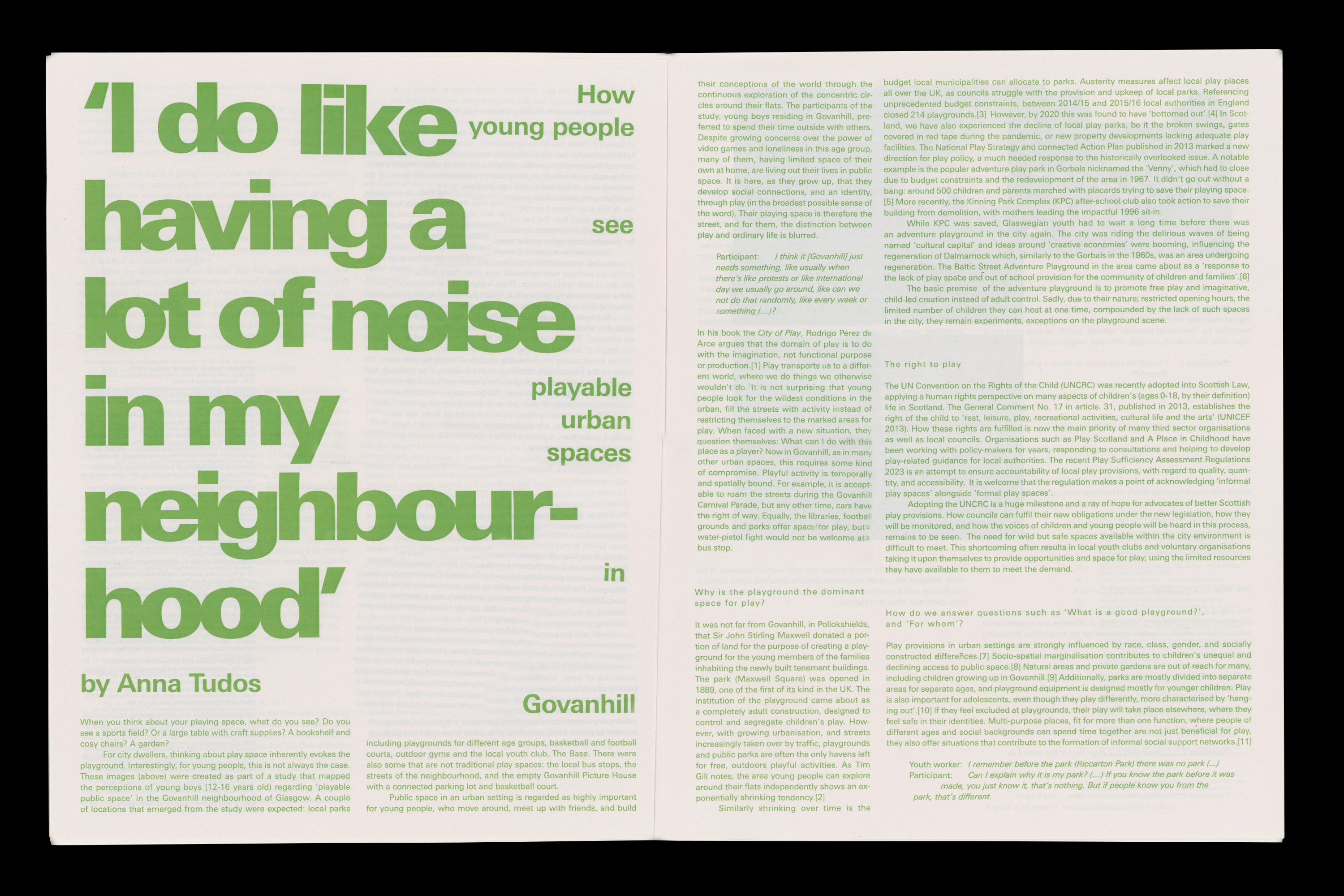 Design for the Spatial Justice newspaper, 2024