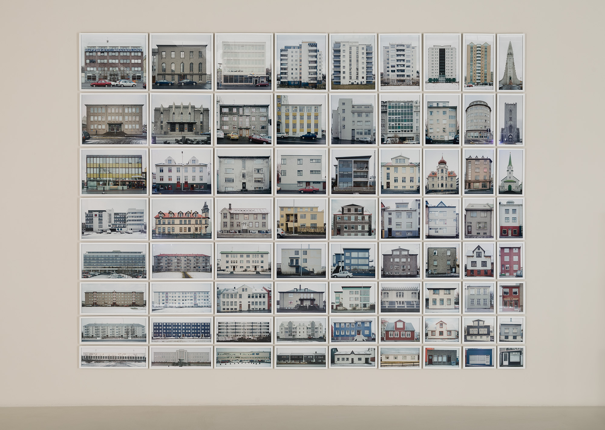 Yuken Teruya, Forest, Inc., 2005; paper rolls, painted steel and magnets; 4 x 2 x 1 3/4 in. each (Credit Etienne Frossard).