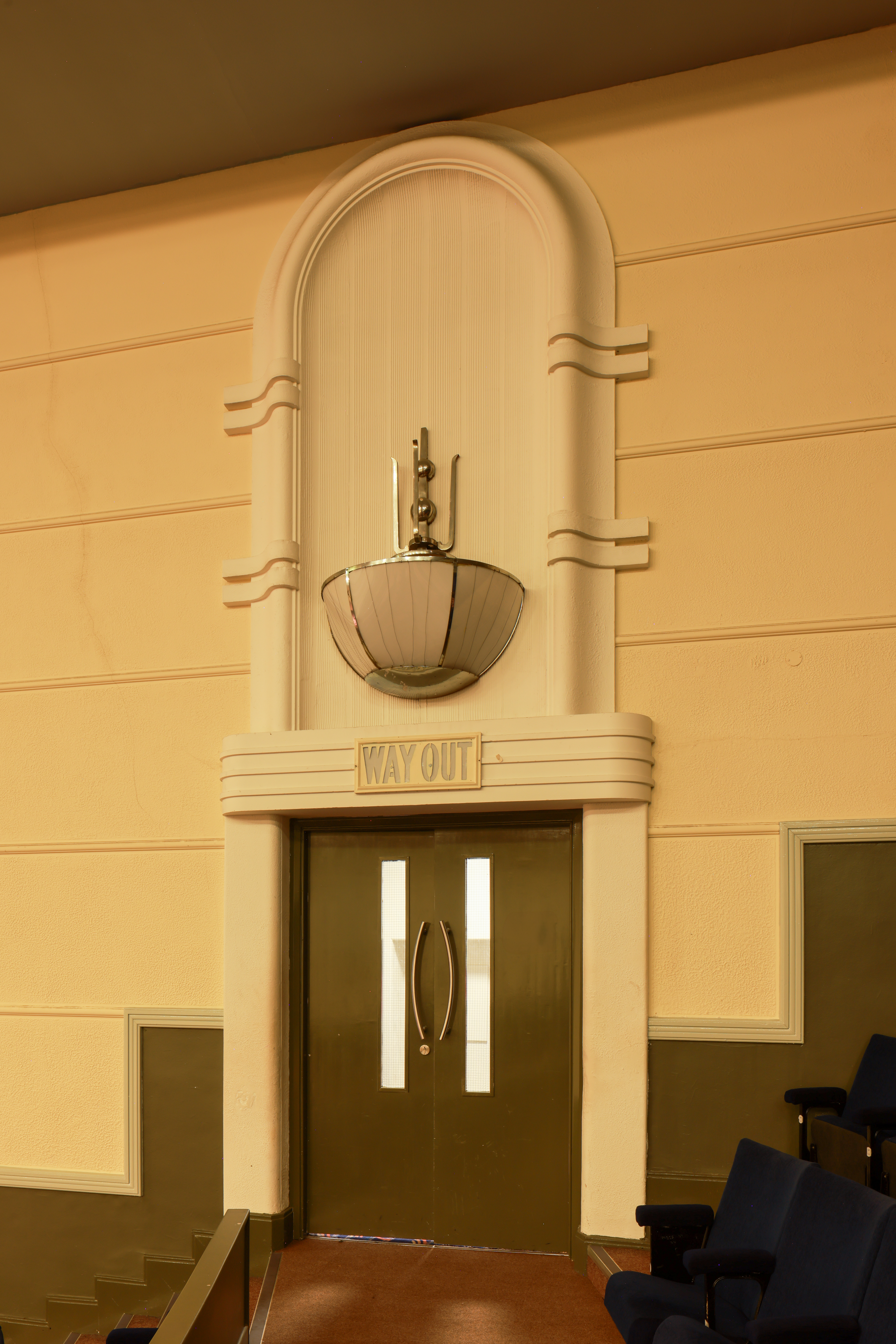 Door Detail Dominion Centre Church, Former Gaumont Palace, 1934, Wood Green, London. Photo credit: Sirj Photography