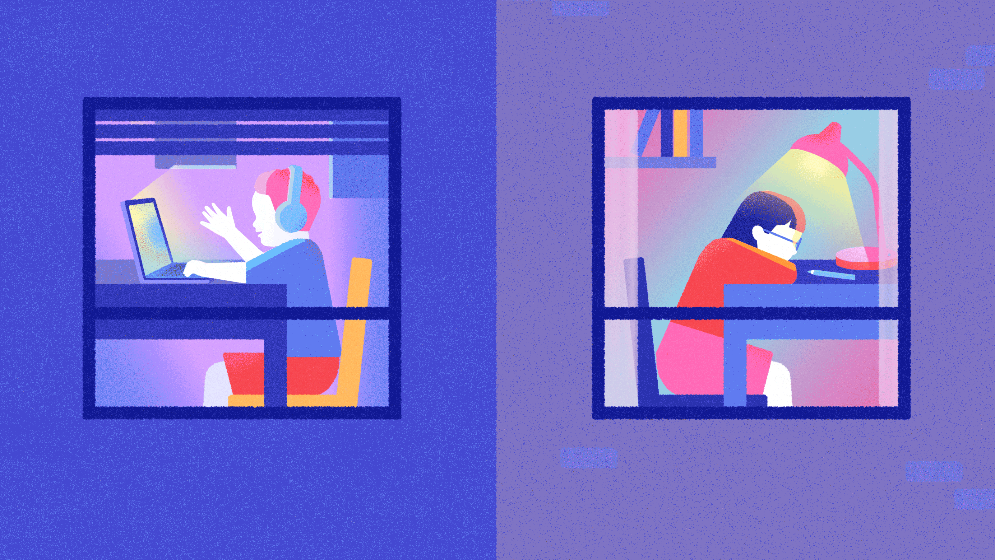 homeschool covid pandemic Illustration María Hergueta