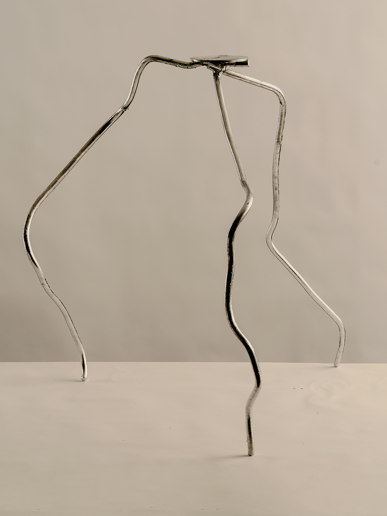 Mittel Structure No 1, 2025 Galvanized steel, L 70  x W 70 x H 76 cm