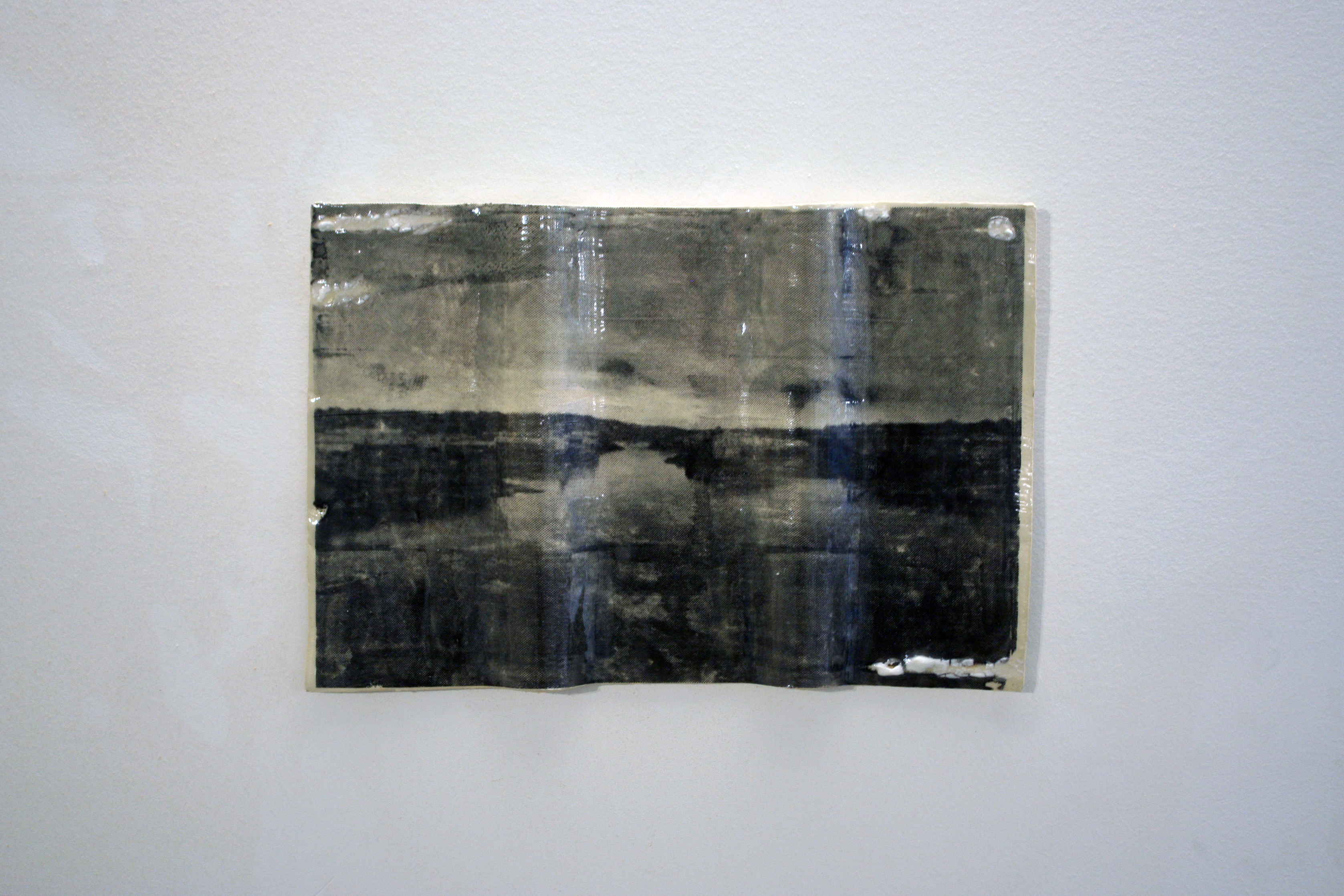 Distorted Time Cluster, Silent Stretch | Screenprint on Ceramic | 10 x 14.5 | 2022