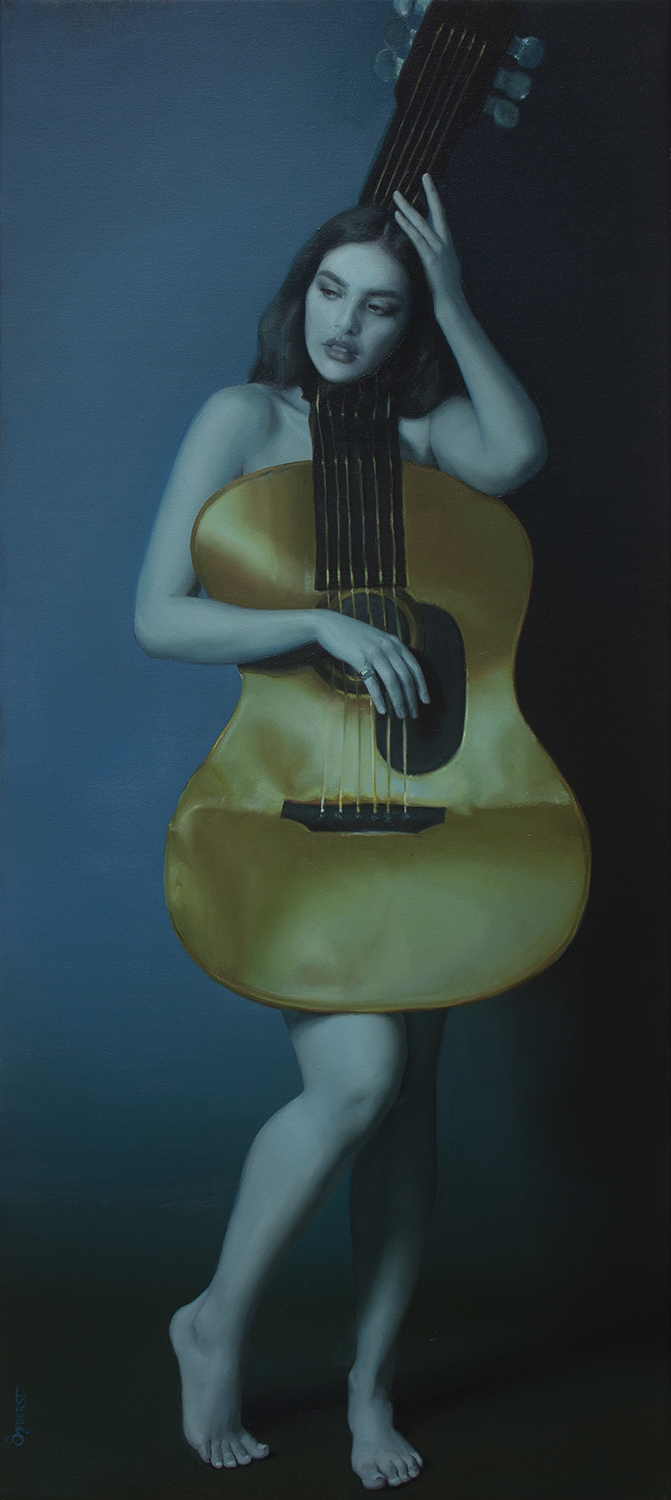 'The Blue Guitar'. Oil on canvas