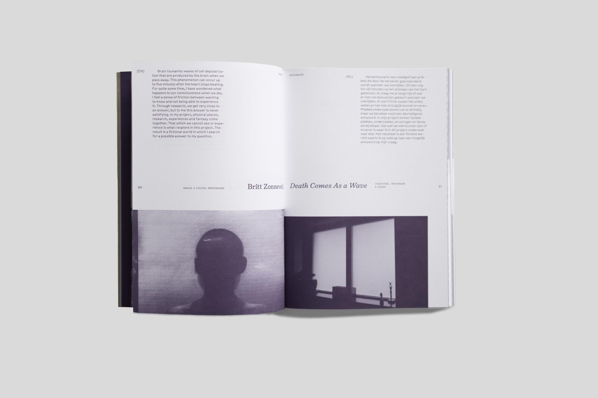 The catalog ‘A Gesture’ showcases the work of 180 graduates from the University of the Arts Utrecht that have each made a gesture in their own way. Their gestures are explored through themes of Approach, Arouse, Merge, Question and Revive. These themes allow for a categorisation based on stories, rather than studies. The book contains a total of 310 pages and is printed using offset technique. It's wrapped in a screen-printed sleeve complimented by a green elastic-band that holds everything in place.