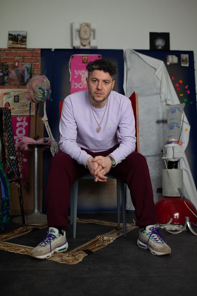 Artnet / An Ex-Inmate’s Art Confronts Male Fragility With Raw Emotion (and a Pair of Singing Gucci Loafers)