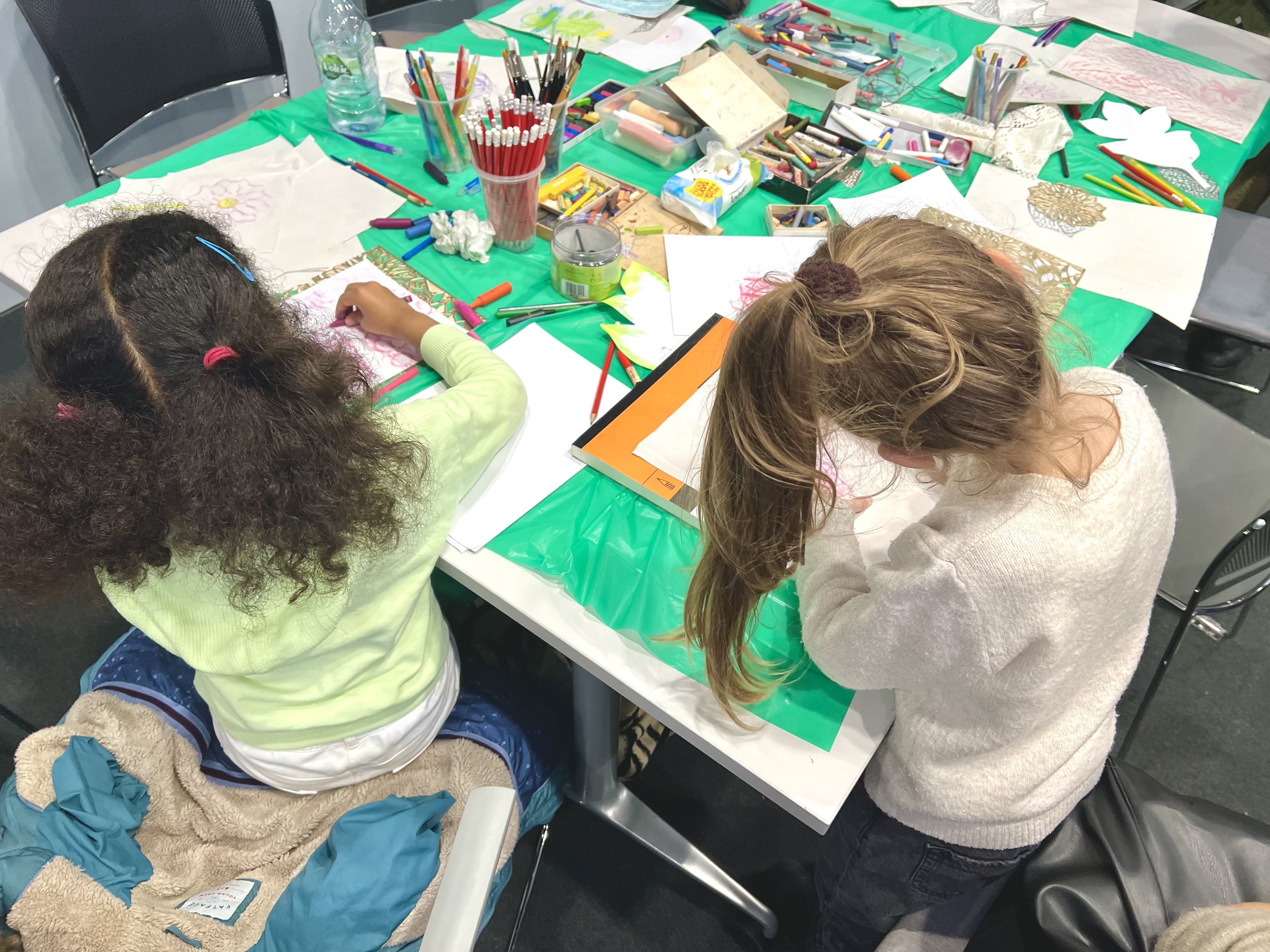 At Camden Council’s Community Health Event, I led a drop-in workshop where participants of all ages explored mindfulness and creativity through leaf, flower, and textile rubbings. The session promoted sustainable art practices, encouraging connections to nature and accessible creativity beyond the event.