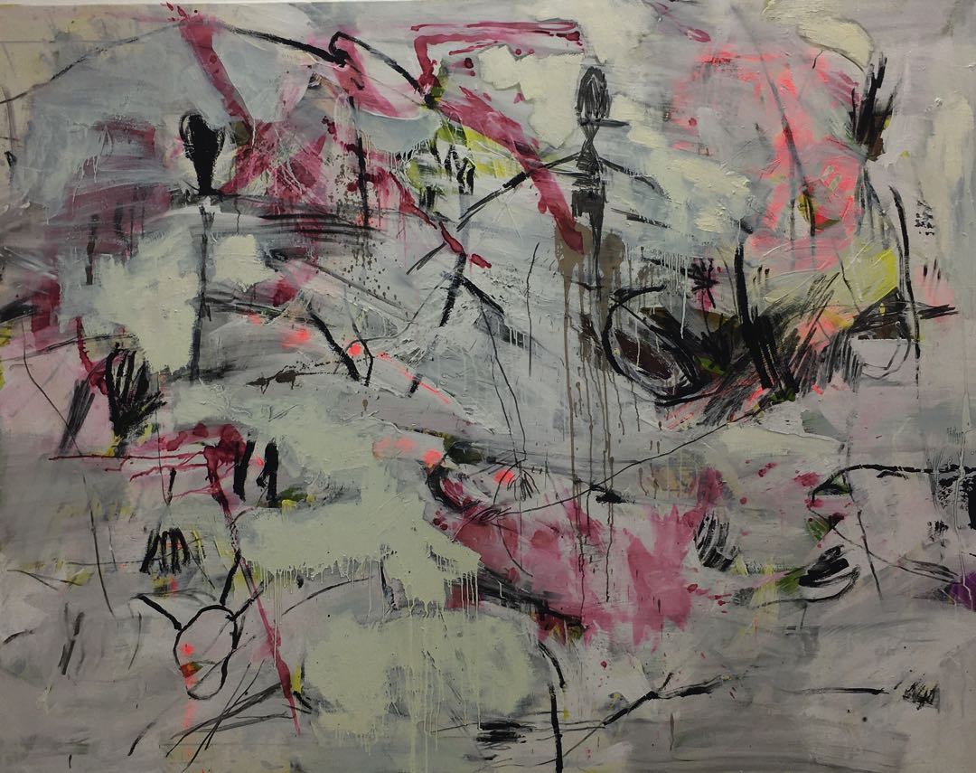 Cave of forgotten dreams 2020 Mixed media on canvas 200x240 cm