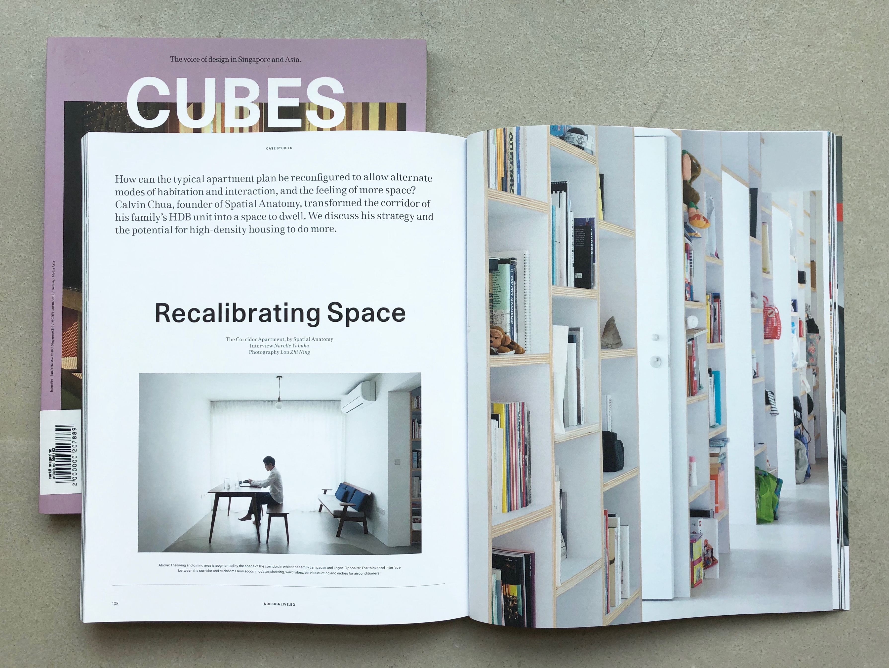 Jan 2019: Corridor Apartment was featured in CUBES Magazine.