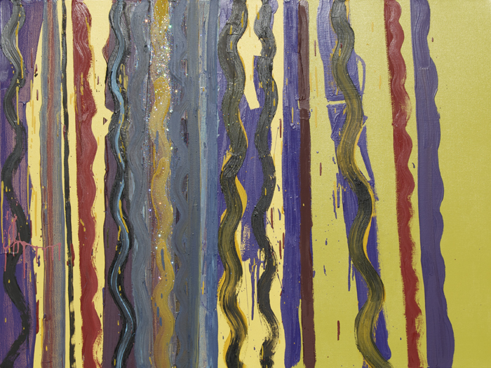  Circumstantial Evidence 5, 2008, oil on canvas with crystallina powder, 36x48in