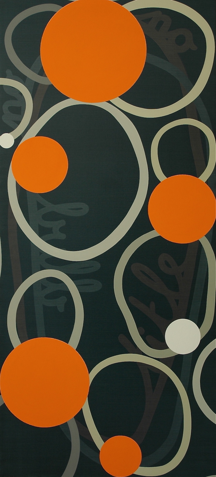 Untitled 2010, acrylic and alkyd on canvas, 220 x 100 cm