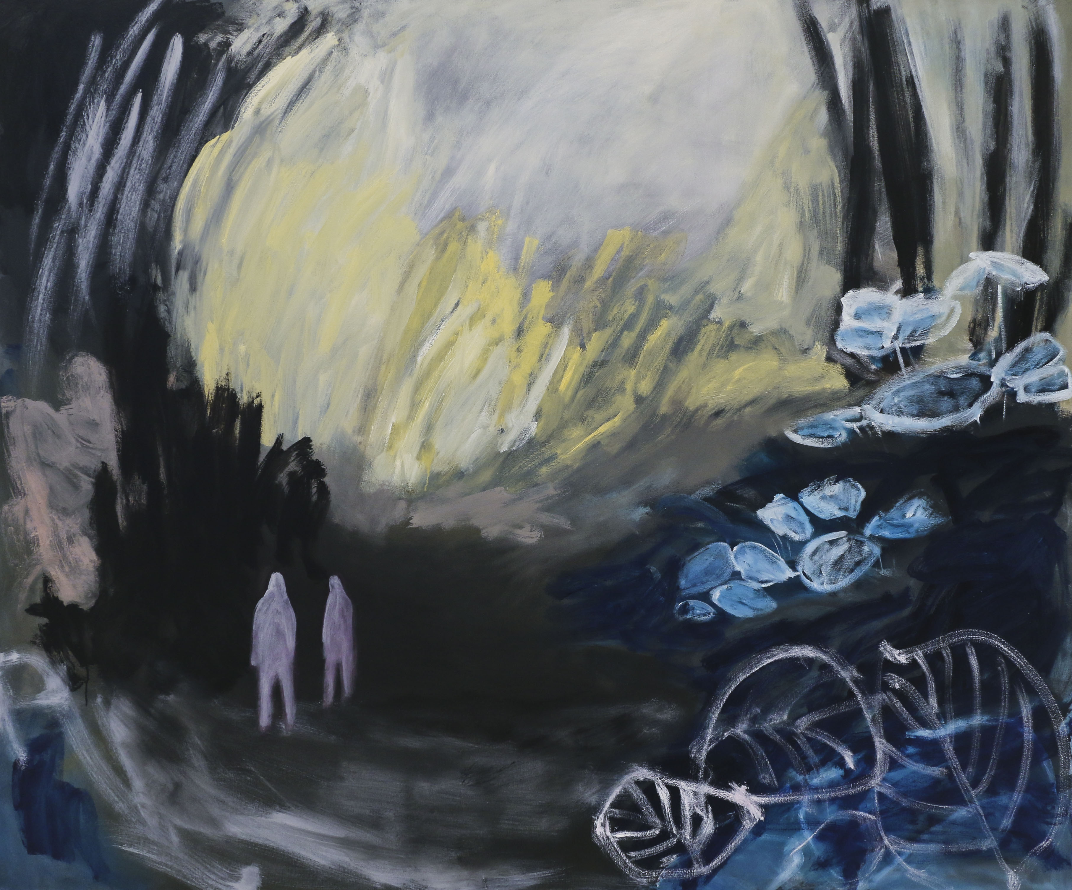 Forest. 2017. oil on canvas. 60x72 inches. 153x183 cm.