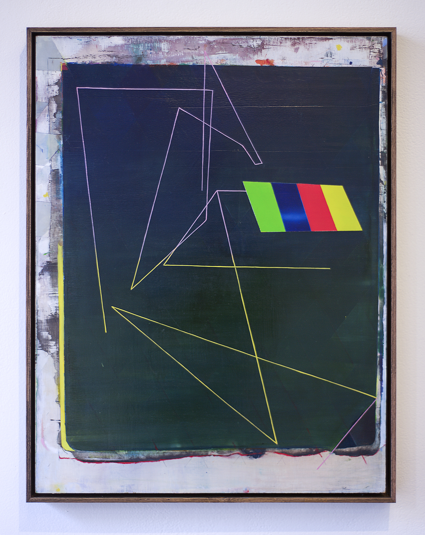 Get Down Off the Roof, 2016, oil and pencil on wood, 62 x 48cm*