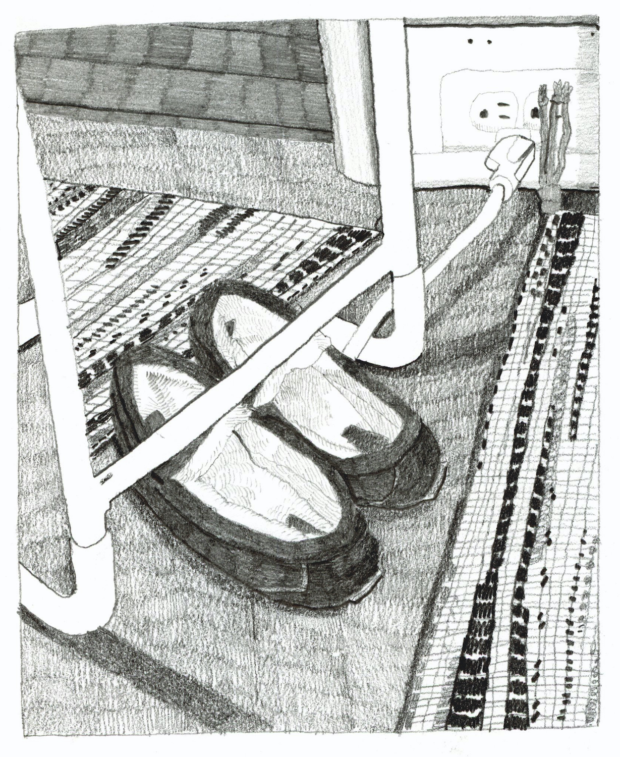 Slippers in Mirror. 2020