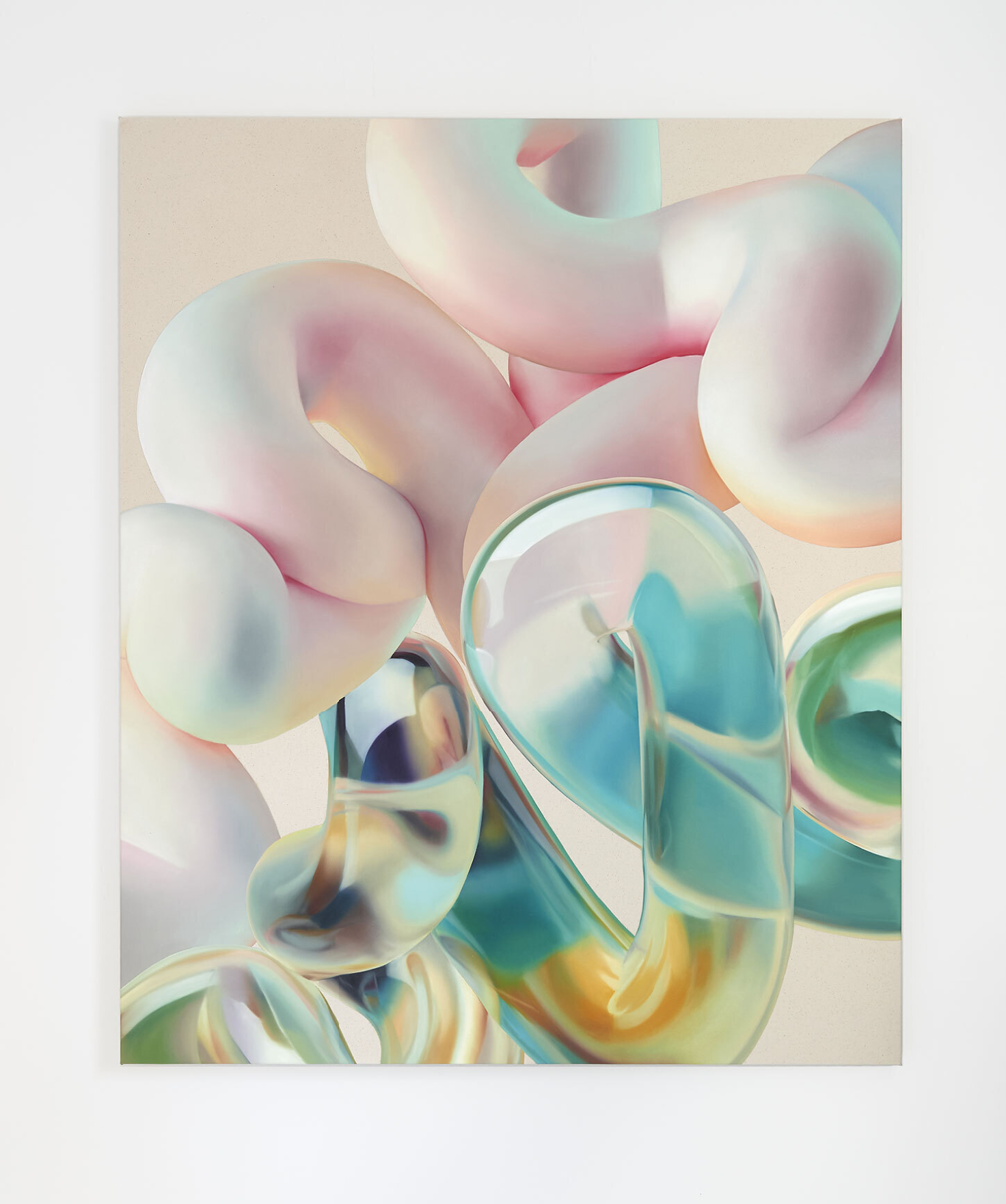 Soft Body Dynamics 49, Oil on canvas 48" x 58" 2021