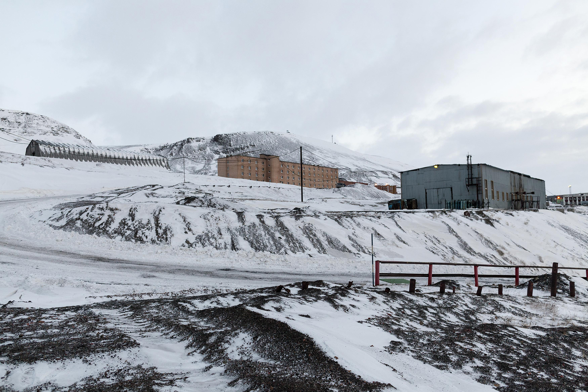 Arctic Coal: Barentsburg, Svalbard 5, 2014; archival inkjet print; 32 × 48 inches.