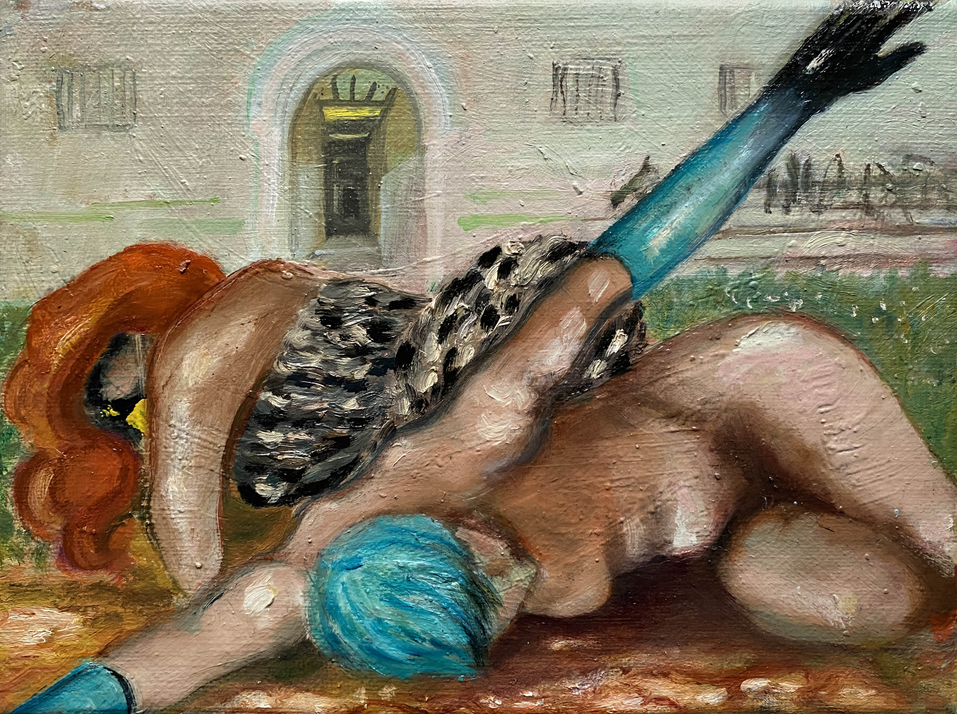 Of good and elevating hours - Oil on canvas - 15 x 20 cm