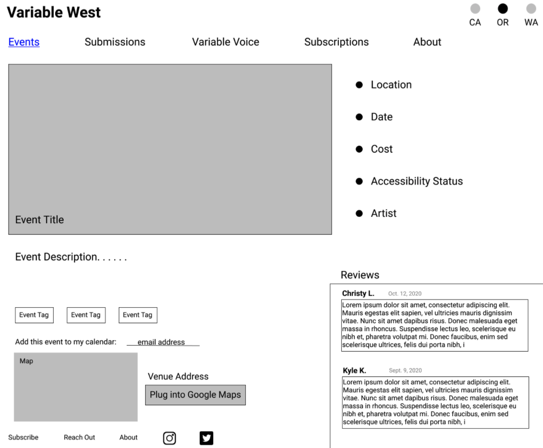 Event Page
