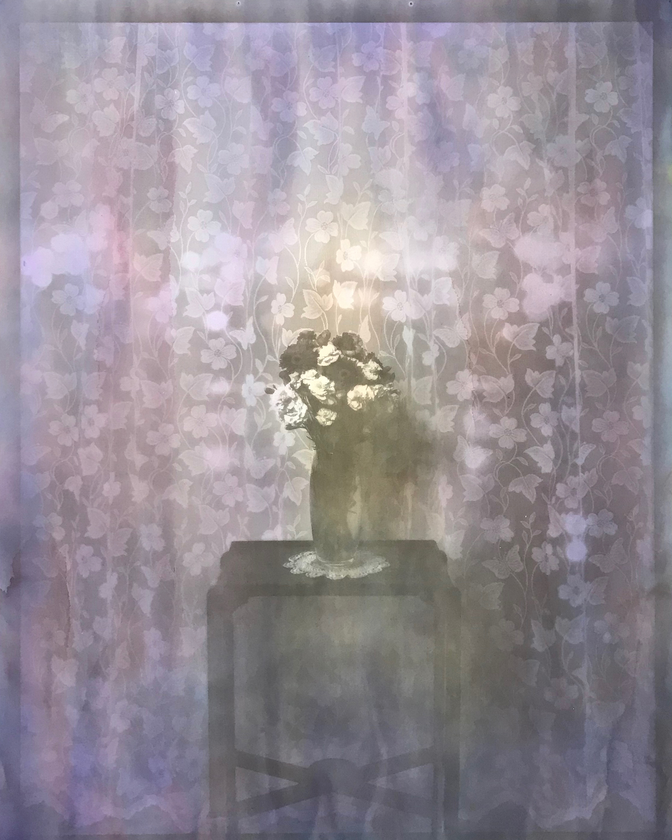 Butterfly Net  Silver Gelatin and Acrylic Ink on 300gsm Saunders Waterford Paper 195 x 152 cm