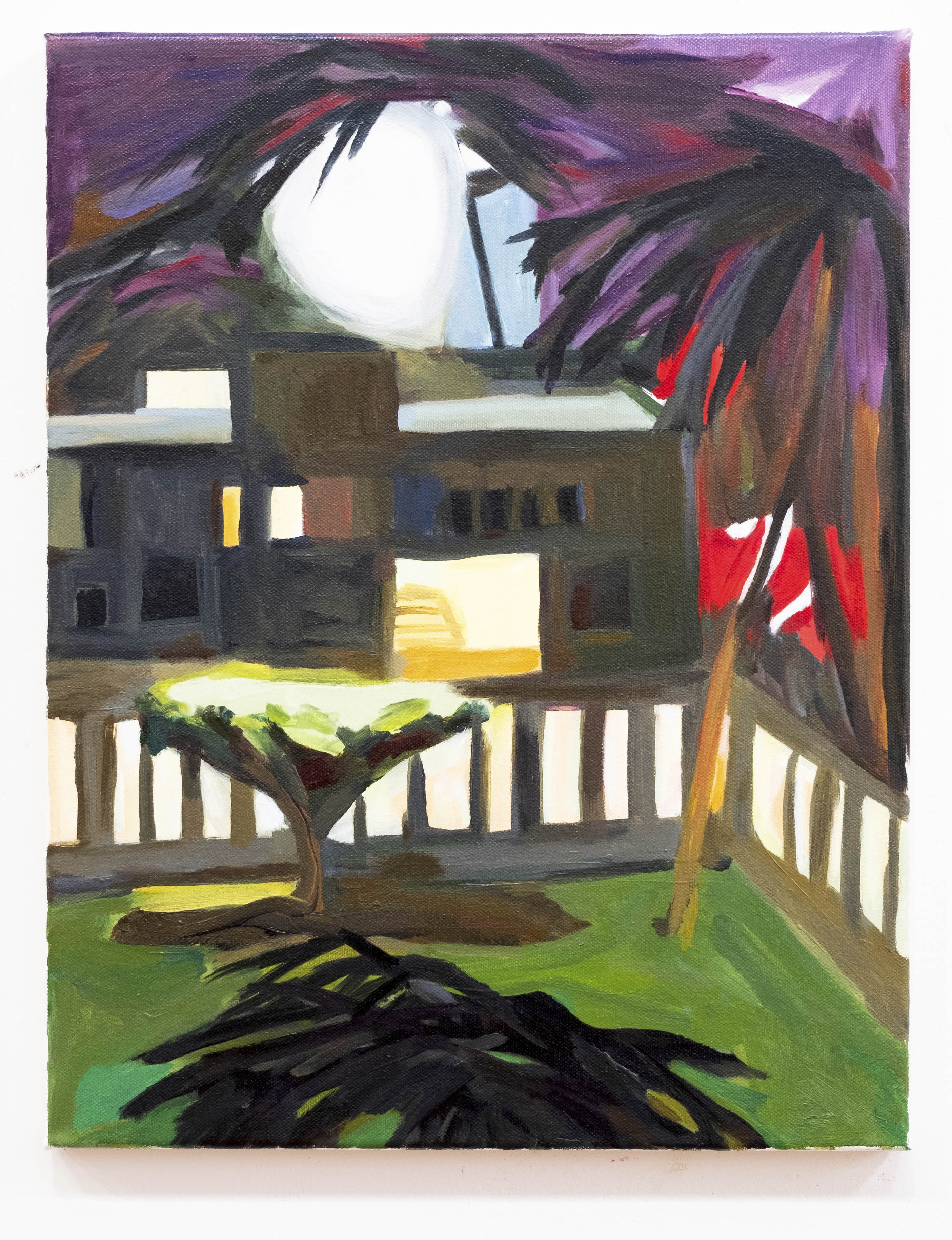 Beach night, oil on canvas, 18 x 14 inches, 2020