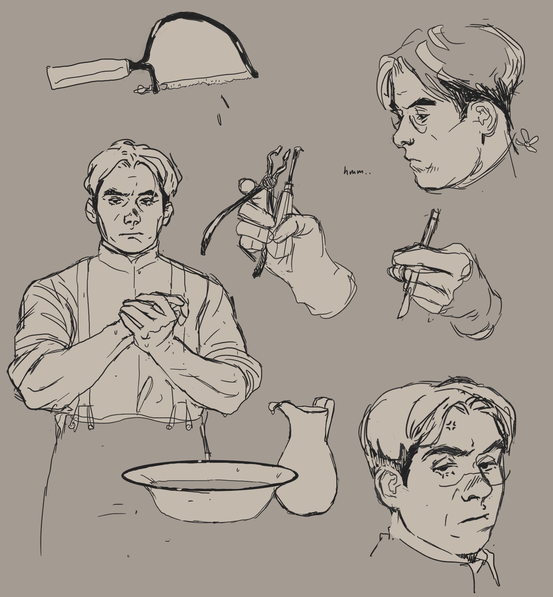 Character concept sketches