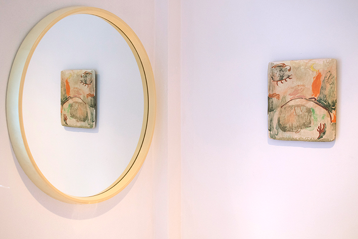 Installation Shot, Tending My Fangs (solo exhibition) | Art Licks Project Space, London | 2019 | Photo: Mariona Otero