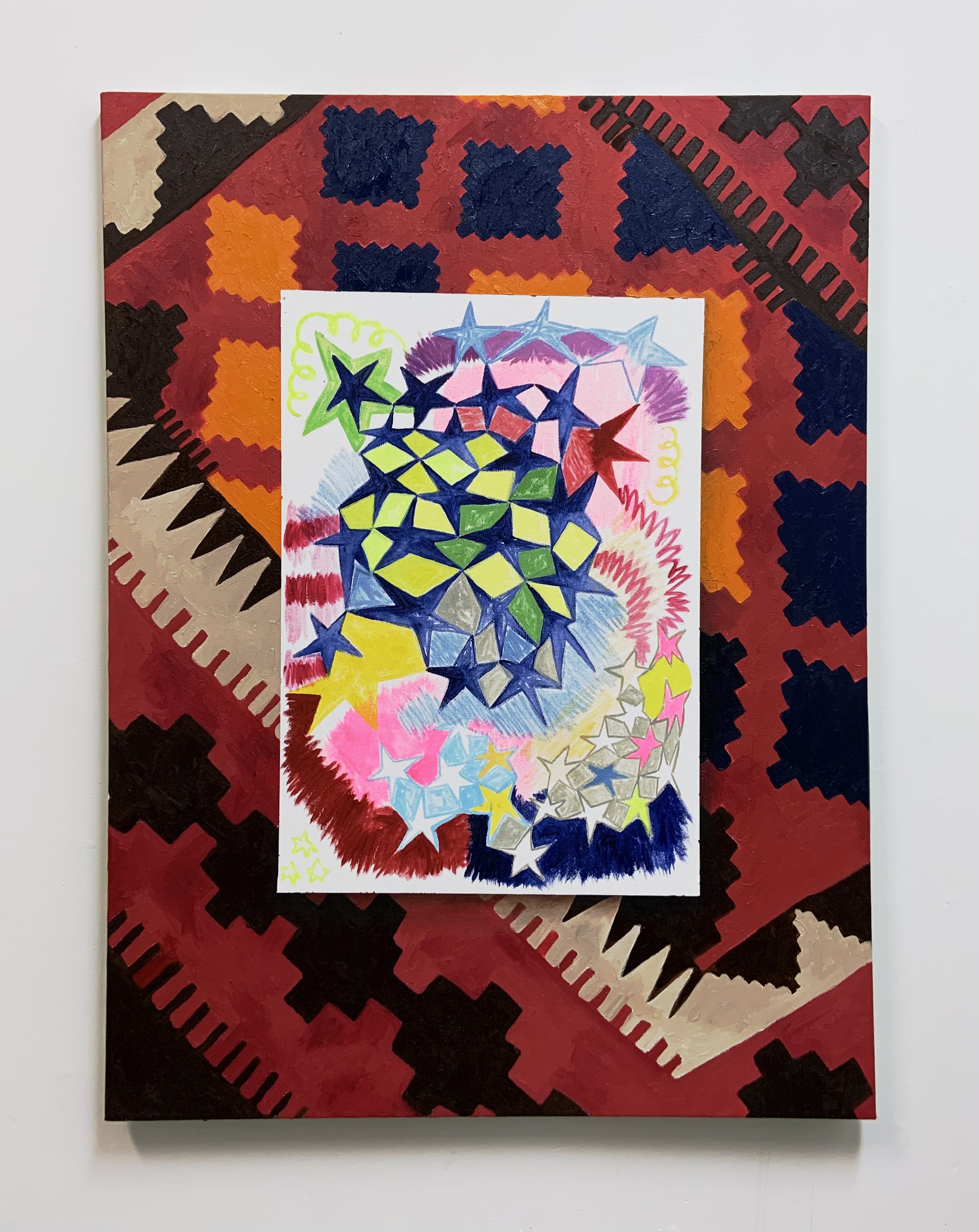 "Rolled Out", 2022, oil on canvas, 30x40 in