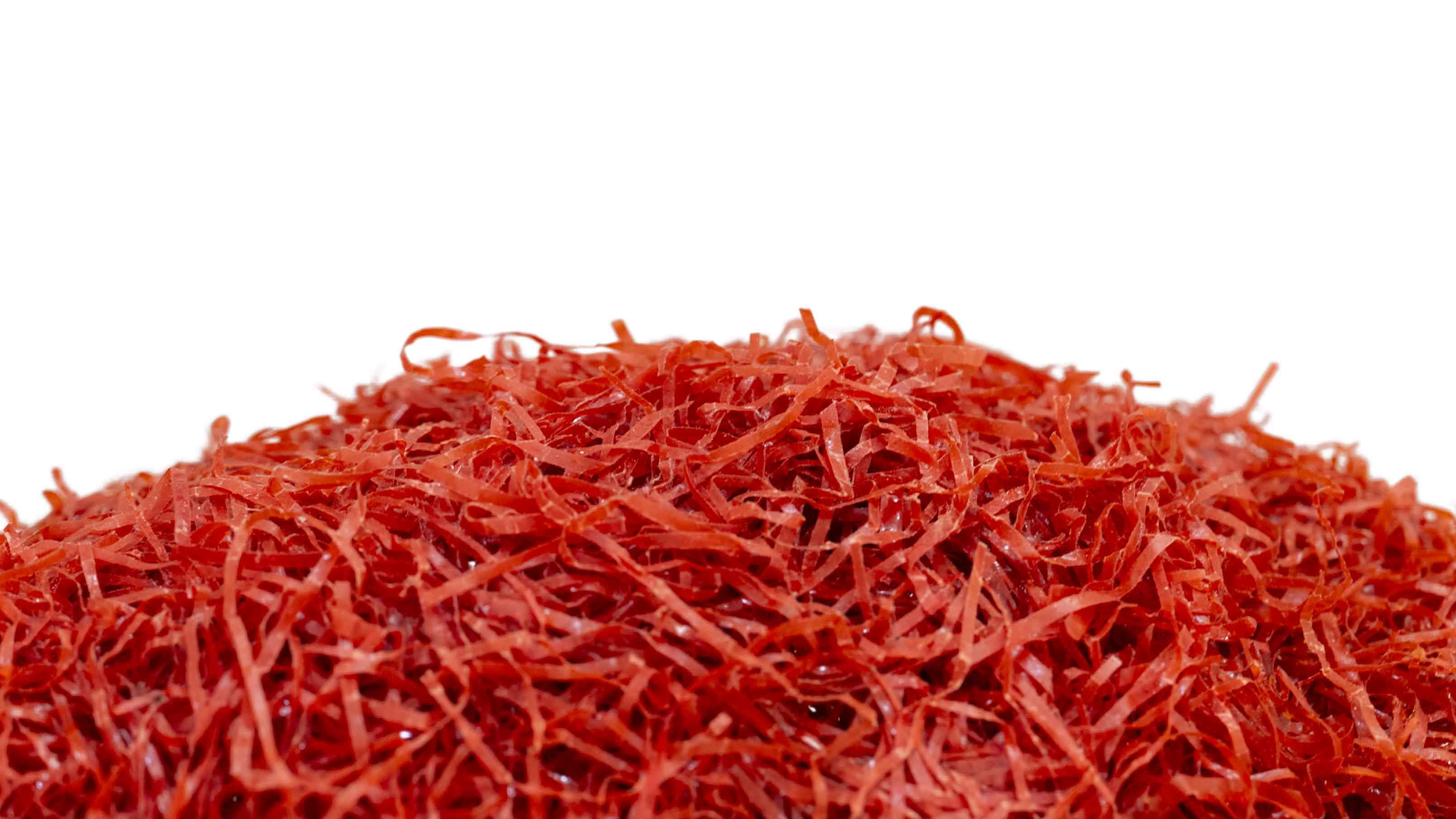 closeup of the resin fibers and individual pieces on the moonshine lamp by gaetano pesce presented by Sweeterfat alongside the Work/life imbalance exhibition celebrating the 1994 TBWA/Chiat/Day office in NYC