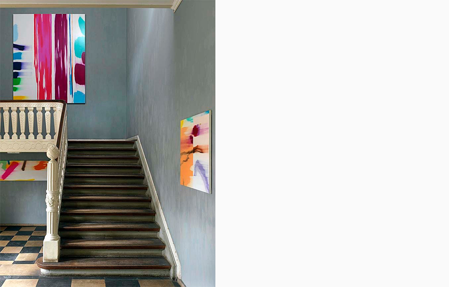 View of the artist's installation in Dusseldorf, Germany.