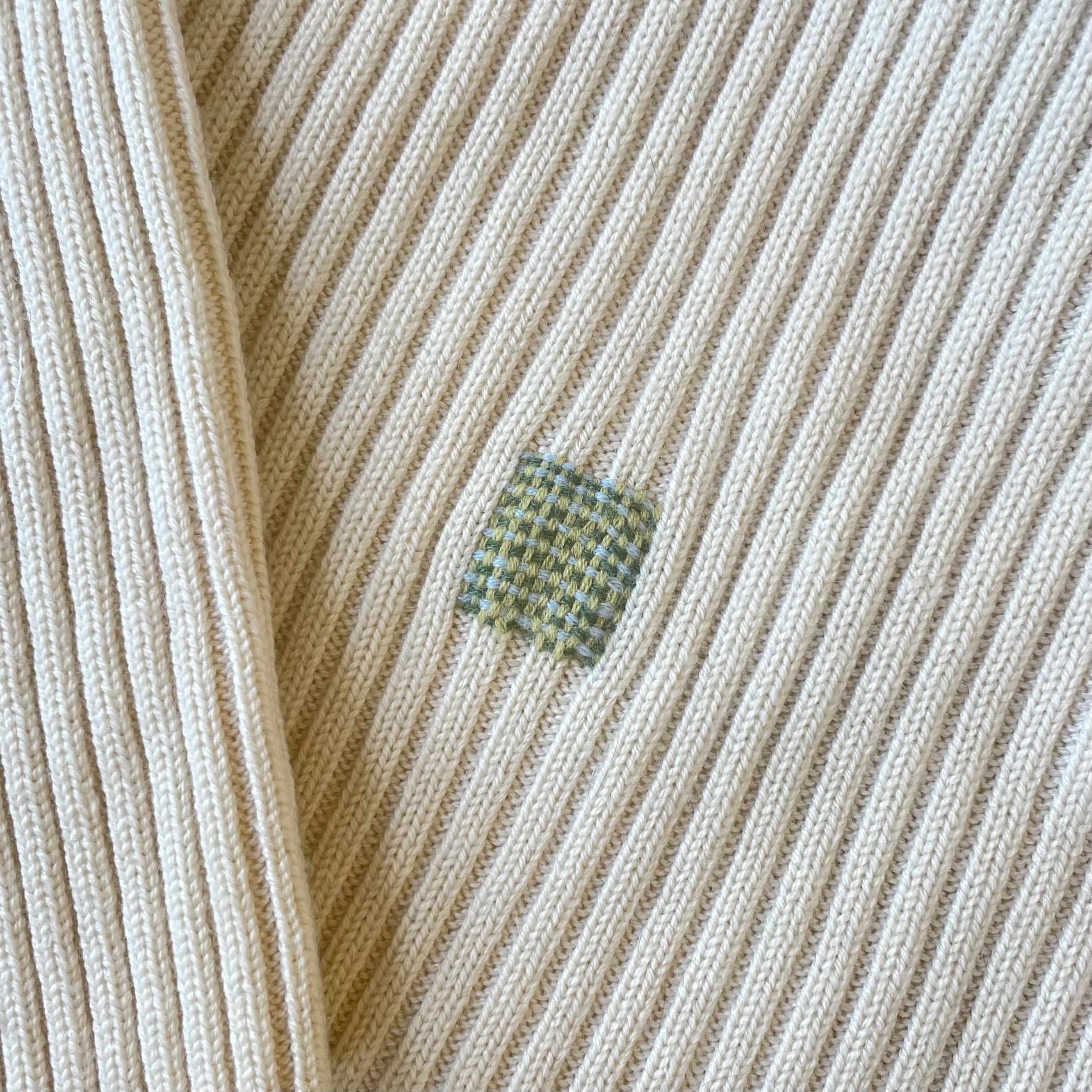 Multi-color Darn Patch for Evan Joan Repair