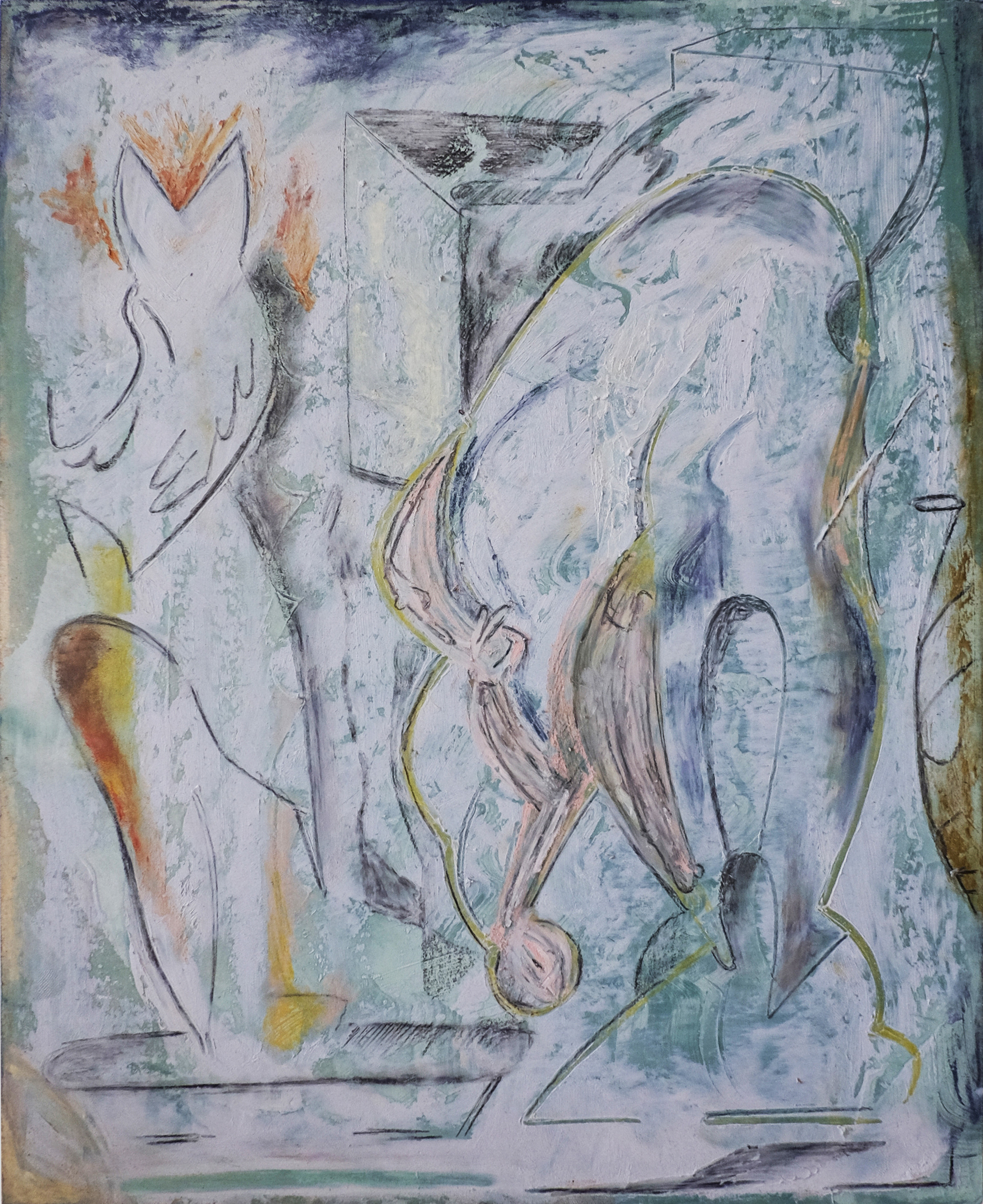 à inonder le sous-bois, 8 x 10 in.