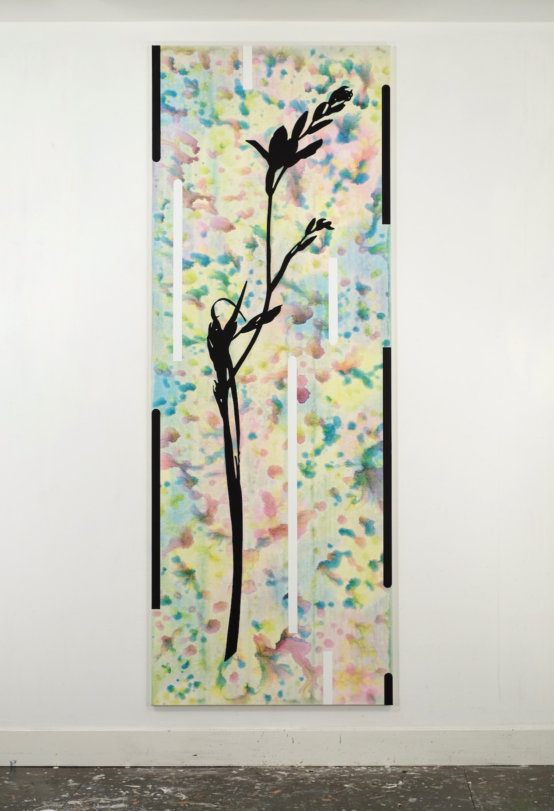 Untitled 2021, acrylic on canvas, 220 x 80 cm