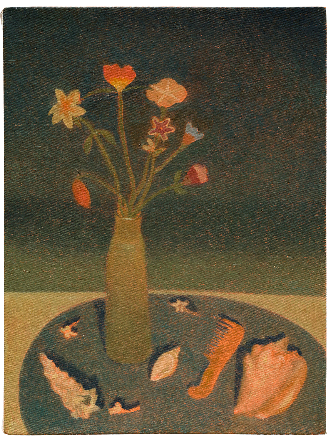 "Flores da noite", 2022, óleo sobre tela