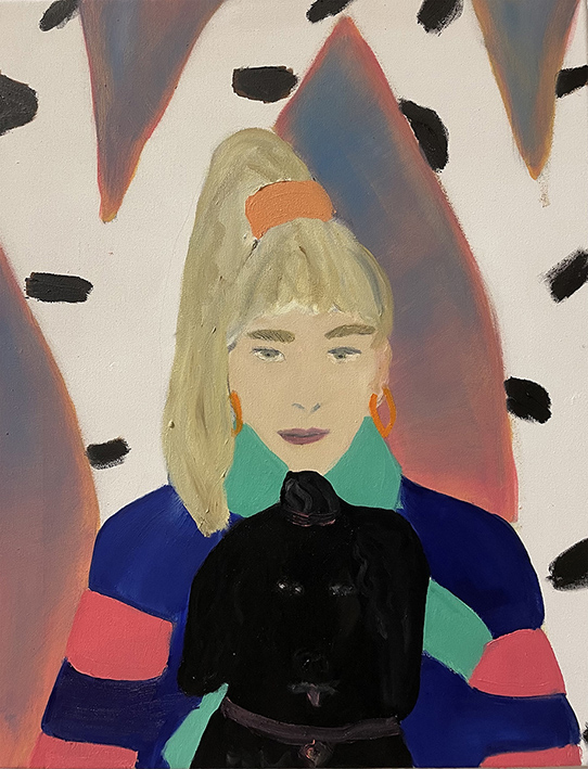 Angel & Andy, Oil on Canvas, 57 x 45 cm, 2021