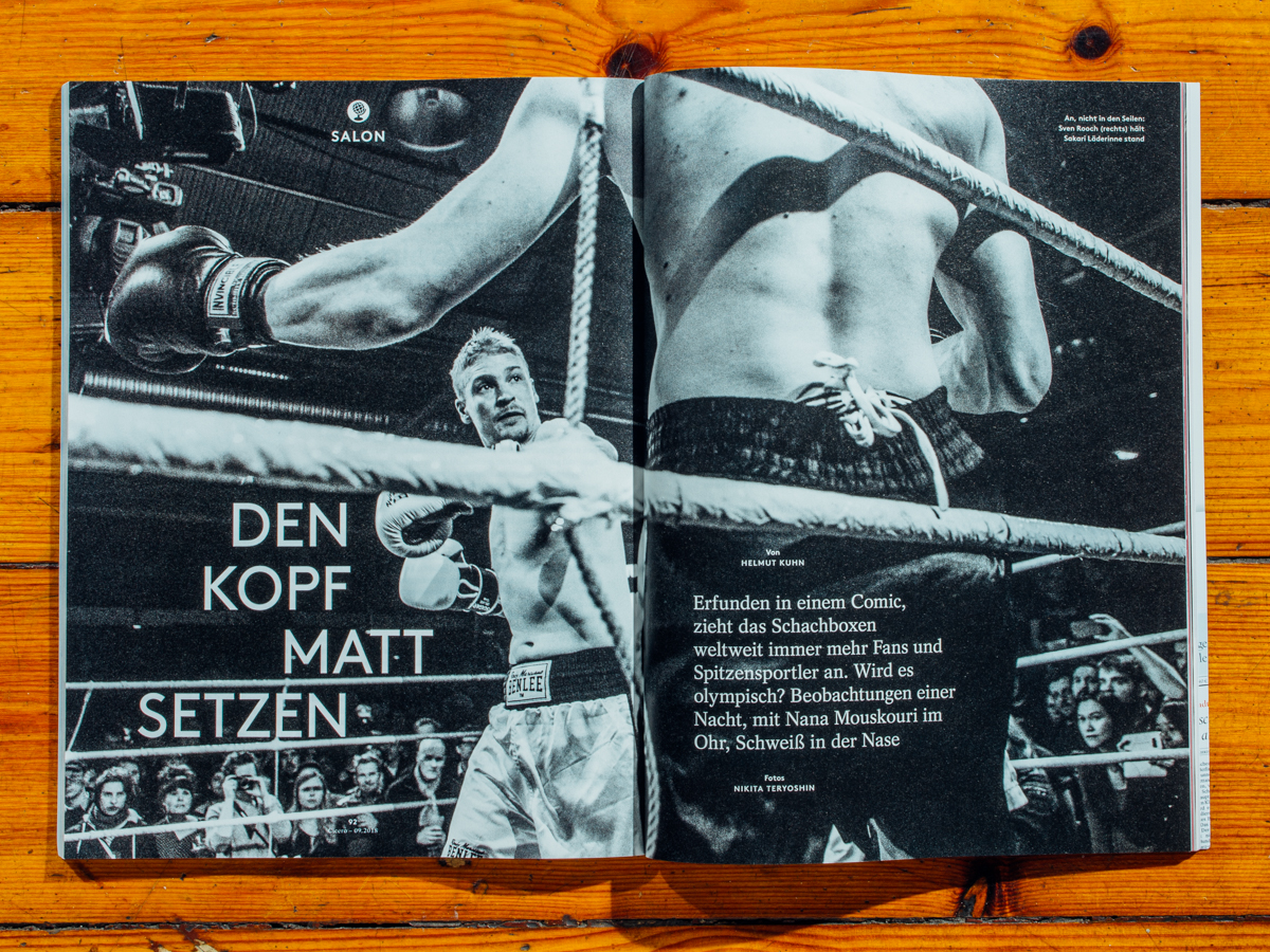 Cicero Nr.9 / Schachboxen Reportage / September 2018