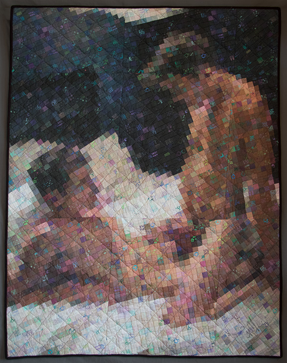 Two Young Men in Bed. 43" x 33"