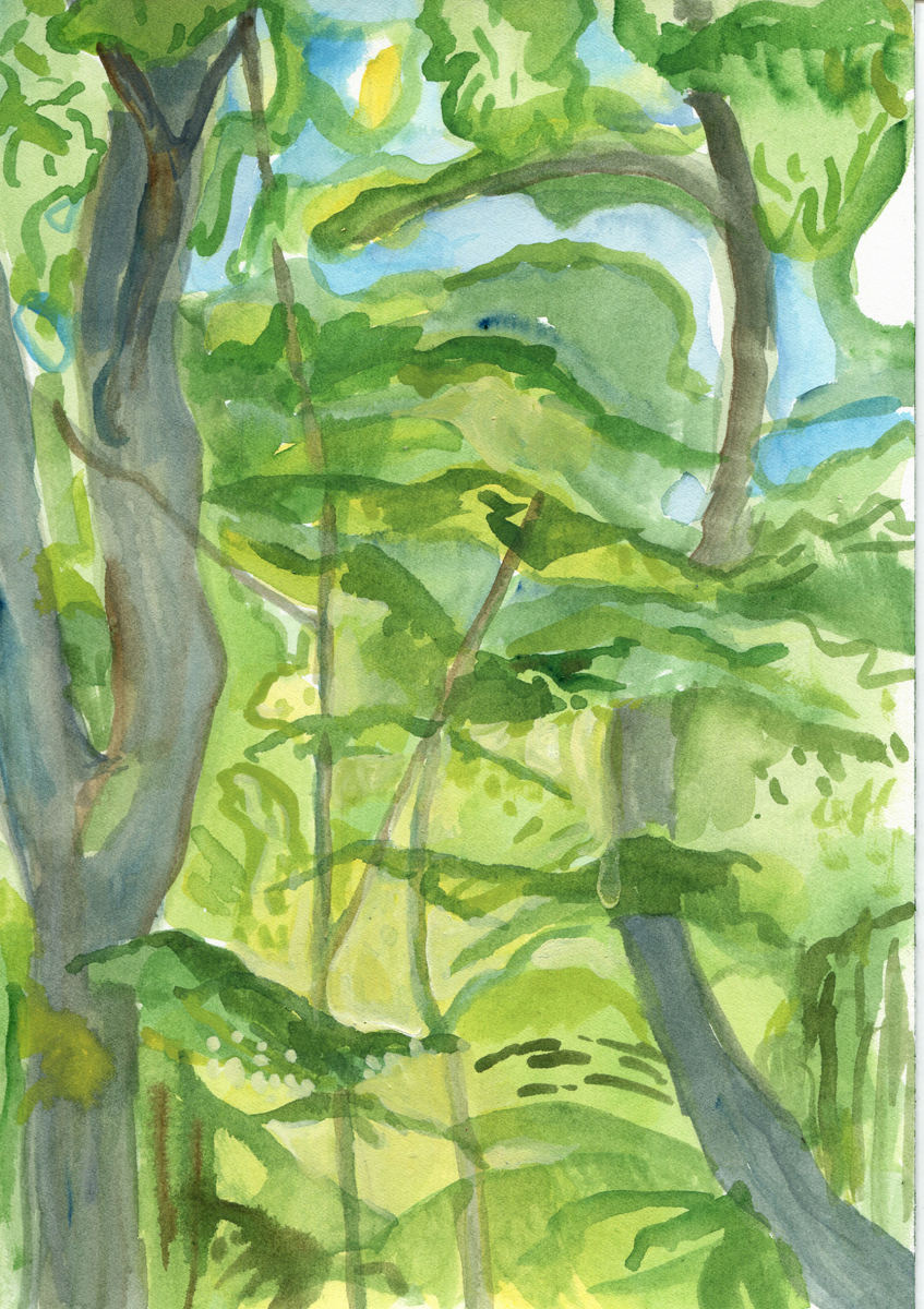 Pontiac Spur Trail #6May 2021 7 x 10" watercolor, pencil