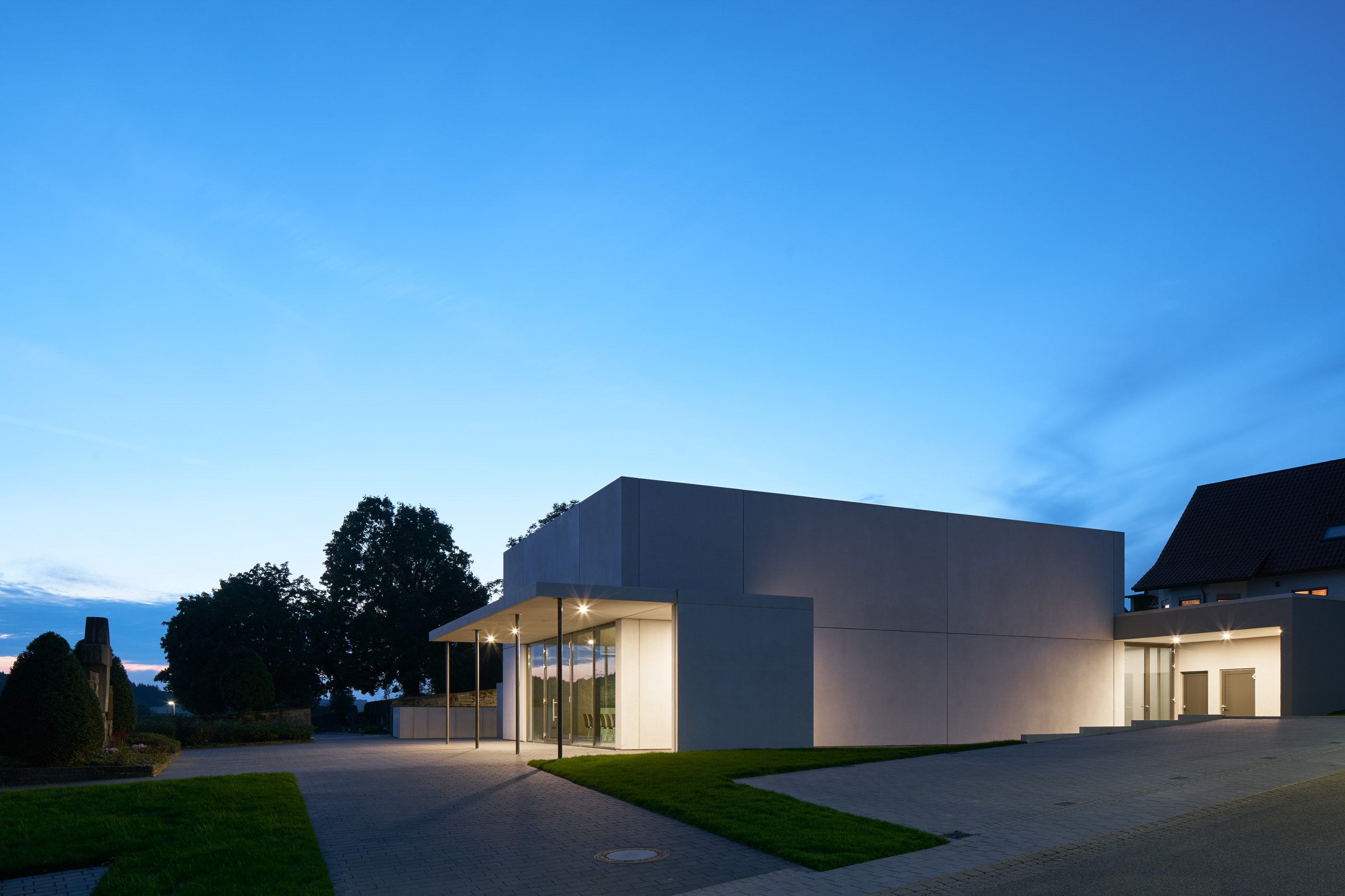 Aussegnungshalle Neibsheim. Kunde: Fluidlab.